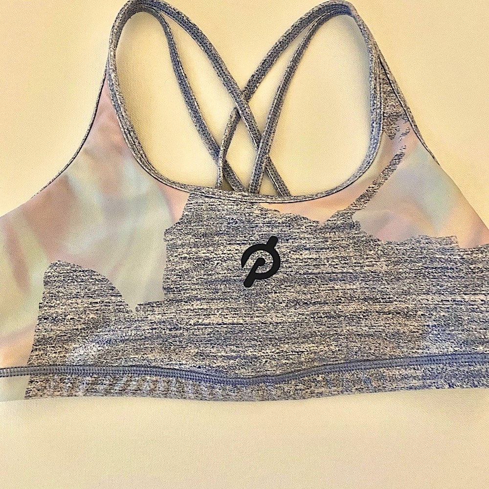 WITH x Peloton White Opal Strappy Bra- Sz XL